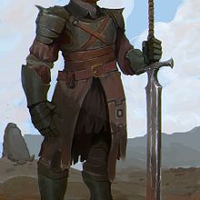 -Practice Warrior-. Comic, Character Design, Traditional illustration, and Painting project by Juan David Muñoz Rico - 10.18.2017