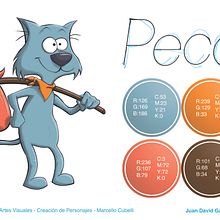 Peco - Model Sheet. Un progetto di Character design di Juan David Gallego Arango - 21.12.2012