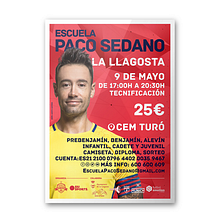 Carteles Escuela Paco Sedano. Design gráfico, Retoque fotográfico, e Direção de arte projeto de Alberto Cuartones - 14.04.2017