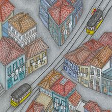 Lisboa. Traditional illustration project by Emilse Delgado - 10.19.2017