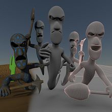 Hunchas . Un proyecto de 3D, Animación, Animación de personajes, Diseño de personajes y Rigging de Alan Alfaro Dávalos - 22.04.2017