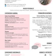 CV. Editorial Design, and Graphic Design project by Alba García - 06.10.2017