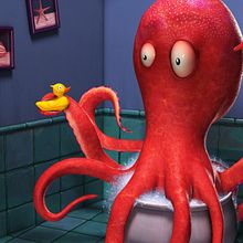 Octopus - Diseño 3D. Un proyecto de 3D, Diseño, Diseño de personajes, Post-producción fotográfica		 y Retoque fotográfico de Mario Marín García - 14.07.2015