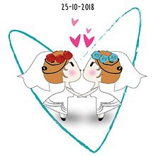 Tarjetas agradecimiento para bodas en colaboración con la ONGD "Zerca y lejos" . Fine Arts, Design, and Traditional illustration project by Lara Cuerdo Cabrera - 10.22.2017