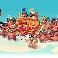 The moleys game. Character Design, and Traditional illustration project by Esther Diana - 10.23.2015