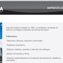 Web Imprenta Gutierrez Aranda. Web Development project by David Muñoz del Sastre - 05.20.2009