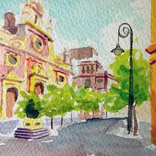 Watercolors.  . Pictura de Nina Ninotska - 10.23.2017