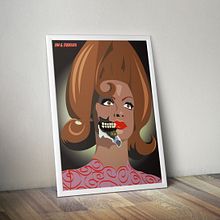 Retrato ilustración Mars Attacks!. Un proyecto de Diseño gráfico e Ilustración tradicional de Ana G Montero - 23.10.2017