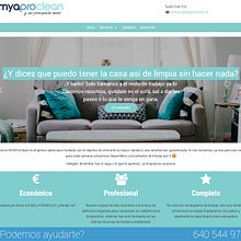 Página web de myaproclean. Web Design project by Marina Lopez - 10.24.2017