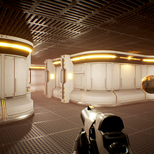 Modular SciFi Environment - Unreal Engine 4. Projekt z dziedziny 3D,  Architektura, Design, Projektowanie wnętrz, Projektowanie gier komputerow i ch użytkownika Salvador Ruiz Martinez - 24.10.2017