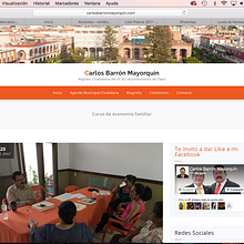 http://carlosbarronmayorquin.com. Un proyecto de Desarrollo Web de Mario Rojas - 25.10.2017
