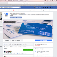Carmen Solorio Agente de Seguros - Manejo de Facebook . Un progetto di Social media di Mario Rojas - 25.10.2017