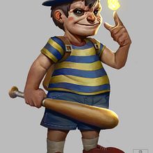 Ness - Fanart. Comic, Character Design, Traditional illustration, and Painting project by Juan David Muñoz Rico - 10.26.2017