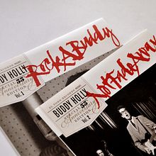 55 Anniversary Buddy Holly. Graphic Design, Lettering, Packaging, T, and pograph project by Ivan Castro - 10.26.2017