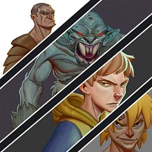 Some Chararter Designs. Comic, Character Design, Traditional illustration, and Painting project by Juan David Muñoz Rico - 10.28.2017