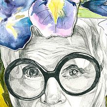Iris Apfel . Un progetto di Collage, Illustrazione tradizionale e Illustrazione vettoriale di Irina Fokina - 29.10.2017