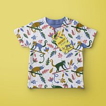Estampado infantil selvático . Desain Pola, Desain Kostum & Ilustrasi tradisional proyek oleh Débora Baselga - 08.10.2017