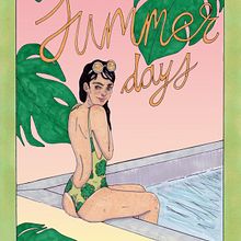 Summer Days. Projekt z dziedziny Trad, c i jna ilustracja użytkownika Angela Jimenez - 28.06.2017