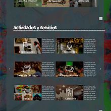 Diseño web para centro cultural Lanz del Pozo. Un proyecto de Diseño gráfico y Diseño Web de Tahimi Leon Bravo - 01.12.2016