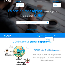 Diseño web para pagina de recarga de saldo. Web Design project by Tahimi Leon Bravo - 06.01.2017