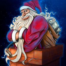 Santa. Comic, Art Direction, Character Design, and Traditional illustration project by Isaac Flores Cordero - 11.01.2017