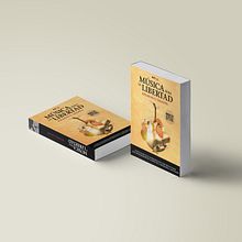 Portada libro: Música para la libertad. Un proyecto de Diseño, Ilustración tradicional, Diseño editorial y Diseño gráfico de Alex Salu - 03.11.2017