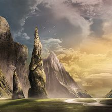 Mi Proyecto del curso: Matte Painting: creando mundos fotorrealistas. Design, Lighting Design, and Traditional illustration project by santo - 11.03.2017
