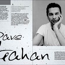 Lyudi / Dave Gahan - Hourglass. Editorial Design project by Radi G. - 01.09.2021