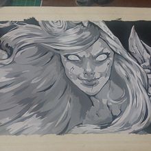 Pintado escala de grises. Un projet de Peinture de Jeli Gamboa - 05.11.2017