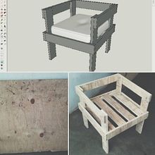 Mueble para exterior :D (Diseño-Materia Prima-Producto Final). Un progetto di Artigianato, Design e creazione di mobili e Scultura di Manuel Luces - 05.11.2017