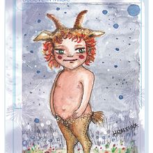 Fauno. Traditional illustration, and Painting project by Nieves Ferragut - 11.07.2017