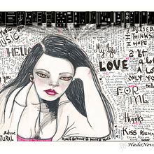 The WALL . % Nieves Ferragut tarafından hazırlanan Geleneksel illüstras, Ve on projesi - 11.07.2017