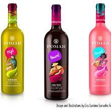 Illustrated Branding: Varietales Pomar. Traditional illustration project by Cris Carvalho - 11.07.2016