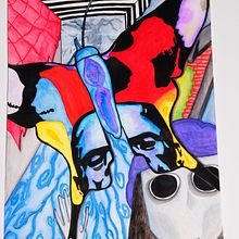 Concurso el Mundo de Tim Burton-Acuarela . % Ana Hernández Trejo tarafından hazırlanan Tablo projesi - 10.27.2017