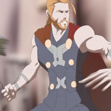Thor Ragnarok escena animada. Character Animation project by elvyn santos - 11.08.2017