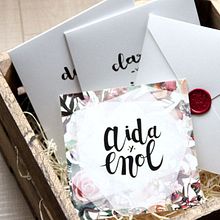 Aida y Enol. Un proyecto de Caligrafía, Diseño y Eventos de Aida Lídice Lueje Suerias - 01.04.2017