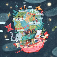 Protagonistas de la aventura más grande del planeta. Un proyecto de Ilustración tradicional de Leire Salaberria - 08.11.2017