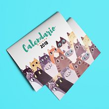 Calendario 2018. Graphic Design, and Traditional illustration project by Laura Mampel Vidal - 11.08.2017