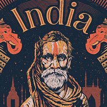 INDIA. Un projet de Illustration traditionnelle et Illustration vectorielle de Matias Harina - 08.11.2017