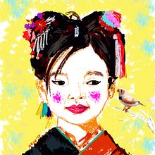 Nuevo proyecto: Serie retratos en Ps6 . Arte plastice de María Belén De Rienzo - 11.08.2017