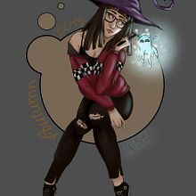 Portrait witch. Un proyecto de Cómic, Diseño de personajes e Ilustración tradicional de Anabel Príncipe - 08.11.2017