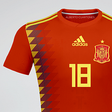 Equipaciones España Mundial 2018. Direção de arte, Design gráfico e Ilustração tradicional projeto de Alberto Cuartones - 08.11.2017