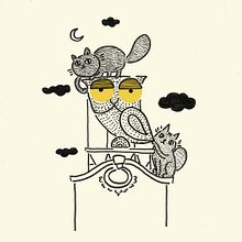 Bcn at night. Un proyecto de Ilustración tradicional de Judit Canela - 09.11.2017