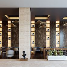 Cafe Inspiracion - Cartagena de Indias/ Colombia. Un proyecto de 3D y Arquitectura interior de German Zuñiga E - 09.11.2017