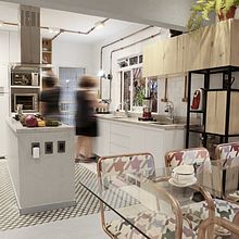Cozinha . Arquitetura de interiores projeto de Pamella Galdino - 10.11.2017