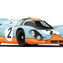 Porsche 917 Lemans. Traditional illustration project by Ramón Guerra Marcos - 08.10.2017