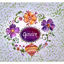 Garden. Traditional illustration project by Fernanda Valiente - 11.12.2017