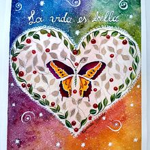 La vida es bella. Traditional illustration project by Fernanda Valiente - 11.12.2017