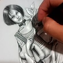 The Shape of my Heart. Traditional illustration project by Cristian Sandino Botero - 11.13.2017