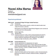 Mi CV. Projekt z dziedziny Cop i writing użytkownika noemi_alba - 14.11.2017